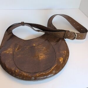 Gabriel For Sach Brown Patent Leather Women's Bag